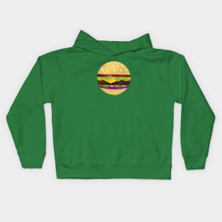 Cool Hamburger Design Kids Hoodie